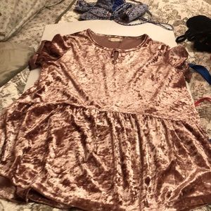 Velvet tunic
